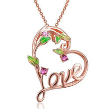 Load image into Gallery viewer, "Devoted Love"Heart Pendant Necklace, Crystal from Swarovski,Gifts for Women Anniversary Birthday