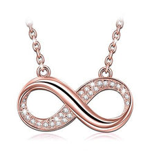 Load image into Gallery viewer, "Infinite Forever" Infinity Bib Necklace-with Luxury Jewelry Box as Valentines Day Gifts, Made with Swarovski Crystals, Women Pendant Jewelry