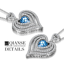 Load image into Gallery viewer, "Endless Love" Heart Pendant Necklace, Made with Swarovski Crystals