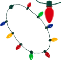 LED Christmas Lightbulb Necklace for $9 for 3 + free shipping