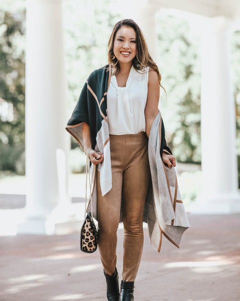 Fall Chic In Chico’s: Poncho Sweater Style