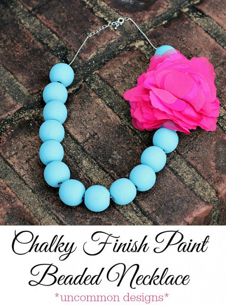 Chalk Painted Statement Necklace