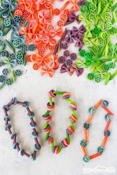 Whether you are making a classic pasta necklace craft or creating your own work of art using pretty, colorful pasta as a starting point – let me show you how to dye pasta