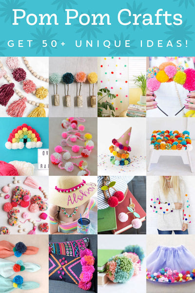 Do you have pretty yarn in your stash but aren’t sure what to do with it? Make these 50+ pom pom crafts that will inspire you!