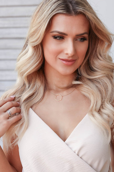 Get My Good Side Necklace - Gold