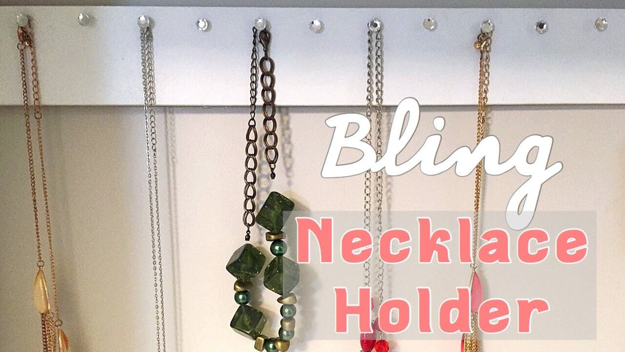 Hey loves! As part of organizing my jewelry, I created a necklace holder to organize some of my necklaces