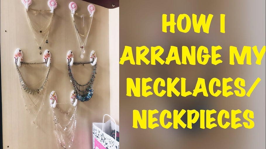 HEY FRIENDS IN THIS VIDEO I HAVE SHARED SOME VERY EASY TECHNIQUE ON HOW I ORGANISE MY NECKLACES...