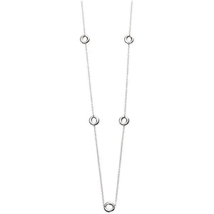Beginnings Organic Station Necklace - Silver