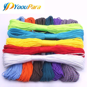 100 Colors Paracord 2mm 100 FT,50FT One Stand Cores Paracord Rope Paracorde Cord For Jewelry Making Wholesale