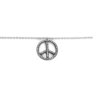 Gothic Peace Sign Necklace