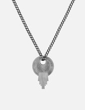 Load image into Gallery viewer, Wise Lock Necklace, Matte Silver