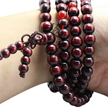 Load image into Gallery viewer, 8MM Natural Sandalwood Buddhist Buddha Meditation Beads Bracelet