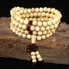 Load image into Gallery viewer, 8MM Natural Sandalwood Buddhist Buddha Meditation Beads Bracelet