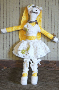 Handmade Fabric Doll - Rabbit Toy