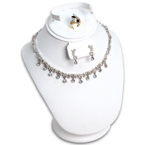 #185-2 Combination Necklace, Ring, and Earring Bust Display