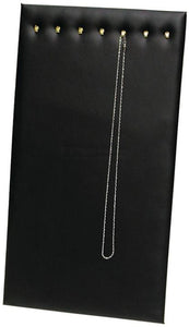 M&M 68HLBK Chain Pad w/ Easel 7 Hook Black Faux Leather