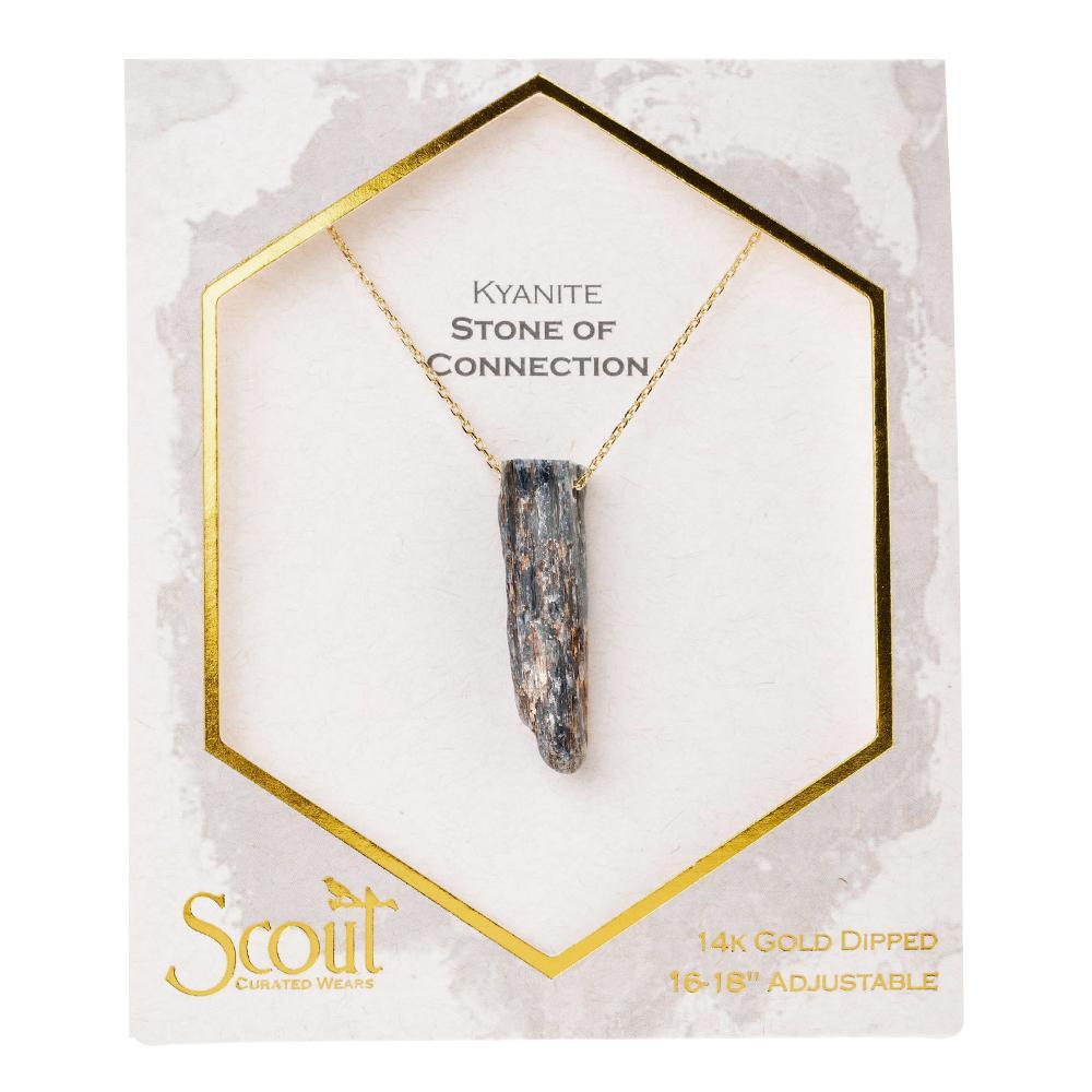 Stone Point Necklace-Kyanite/Stone of Connection