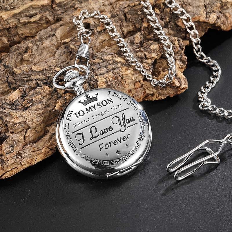 To My Son Quartz Pocket Chain Watch – Leeyen Rogers