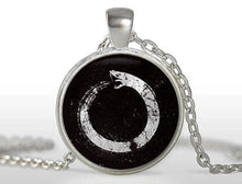 Load image into Gallery viewer, 2017 Limited Hot Sale Zi Women Accessory Maxi Necklaces Collares Collier Ouroboros Necklace Pendant Jewelry Glass Cabochon HZ1