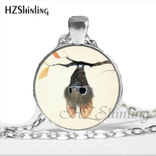 Load image into Gallery viewer, 2017 New Fashion Little Bat Pendant Necklace Cute Cartoon Halloween Bat Jewelry Glass Dome Animal Necklace HZ1