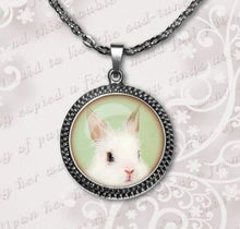 Load image into Gallery viewer, 2017 New Limited Trendy Women Collares Collier Necklace Rabbit Pendant Bunny Necklace Cute Animal Jewelry Glass Dome Pendant HZ1