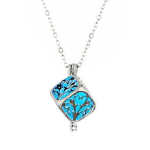 Load image into Gallery viewer, Charm Silver Cube Light Necklace Women Glowing Pendant Jewelry