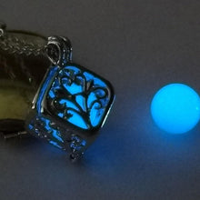 Load image into Gallery viewer, Charm Silver Cube Light Necklace Women Glowing Pendant Jewelry