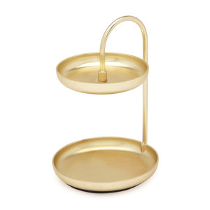 Poise Two Tier Ring Dish Brass