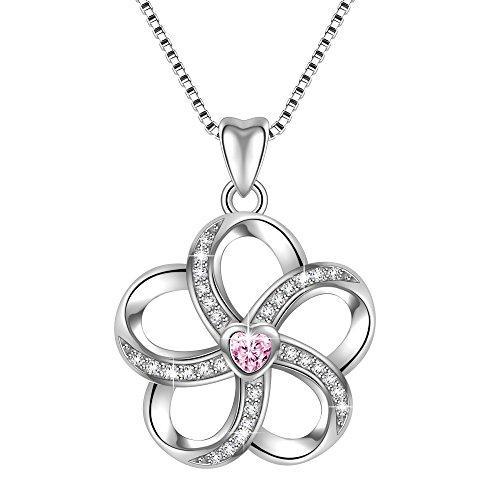 925 Sterling Silver Mom Love Heart Vintage Pendant Necklace, Box Chain 18