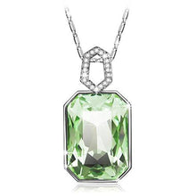 Load image into Gallery viewer, &quot;Garden Mist&quot; Purple / Green Pendant Necklace Made with Swarovski Crystals