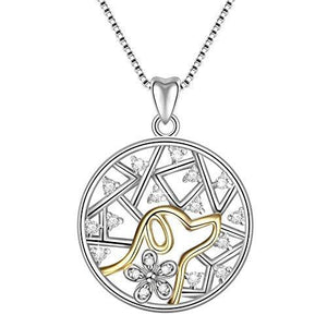 925 Sterling Silver Jewelry "I Love You" Love Heart Pendant Necklace