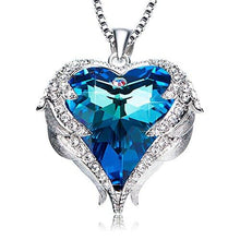 Load image into Gallery viewer, ANCREU Angel Wing Mother's Day Gifts Love Heart Necklaces for Women Gifts for Women Girls