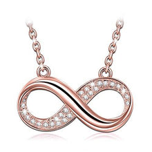 Load image into Gallery viewer, &quot;Infinite Forever&quot; Infinity Bib Necklace-with Luxury Jewelry Box as Valentines Day Gifts, Made with Swarovski Crystals, Women Pendant Jewelry