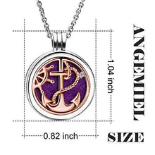 Load image into Gallery viewer, 925 Sterling Silver Cubic Zirconia Rose Gold Aromatherapy Essential Oil Diffuser Locket Necklace