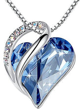 Load image into Gallery viewer, &quot;Infinity Love&quot; Swarovski Crystal Heart Pendant Necklace, Silver-tone, 17&quot;+2&quot;, 2017 Spring Collection, Nickel/Lead/Allergy Free, Luxury Gift Box