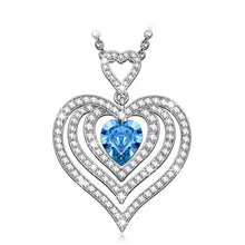 Load image into Gallery viewer, &quot;Endless Love&quot; Heart Pendant Necklace, Made with Swarovski Crystals