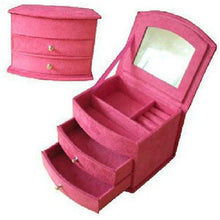 Load image into Gallery viewer, Velvet Jewelry Box Case Display Gift Storage for Ring Bracelet Earrings Necklace