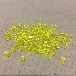 Yellow Silverlined 6/0 (065) Qty: 10 grams