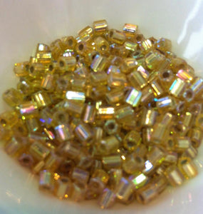 Gold Silverlined Rainbow 2-Cut 6/0 (634) Qty: 10 grams