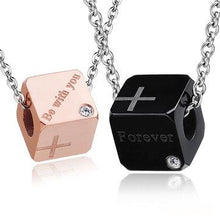 Load image into Gallery viewer, 1 Pair Stainless Steel Lover Couple Necklace Sweet Jewelry