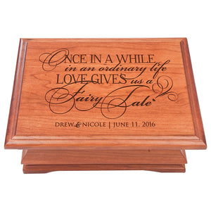 Wedding Anniversary Personalized Jewelry Box "Fairy Tale"