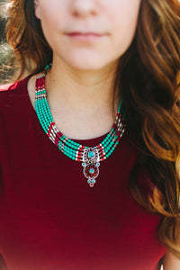 Turquoise Empowerment Tibetan Necklace