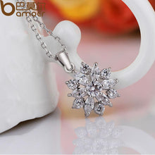 Load image into Gallery viewer, White Gold Color Necklaces Pendants with White AAA Cubic Zirconia