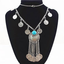 Load image into Gallery viewer, Bohemian Vintage Coin Long Pendant Necklace