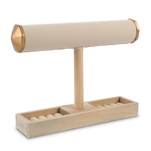 #COP1835 Wooden Jewelry Stand - Table Top Necklace Holder & Jewelry Display