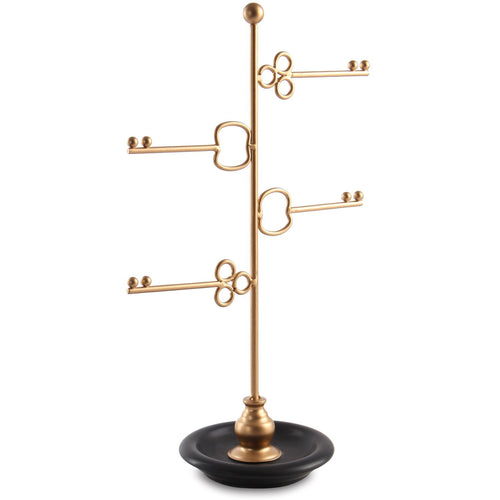 #COP3628 Modern Metal Tabletop T bar - Bracelet & Necklace Jewelry Organizer Display