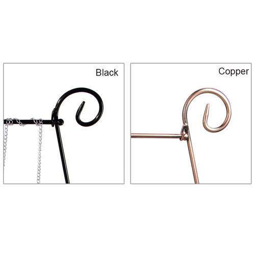 #COP4026 Metal Harp Shaped Jewelry Display Hanger Stand