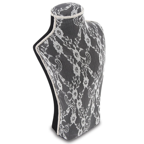 #COP4163-BK Necklace Bust Jewelry Display Stand Freestanding Retail Necklace Mannequin Display Stand