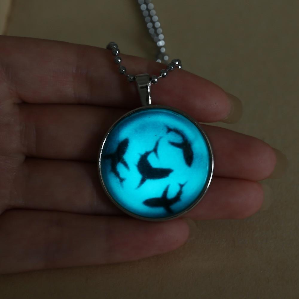 Dolphin Backer Glow In The Dark Necklace