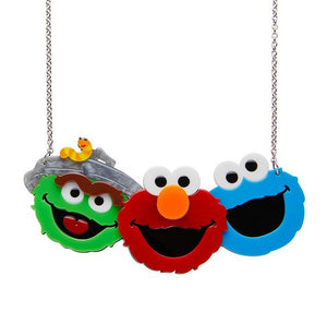 Friendly Neibours Necklace  Sesame St  Erstwilder Imperfect